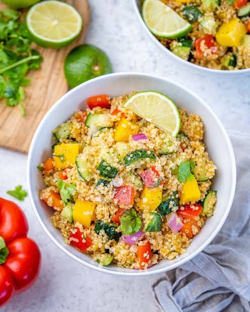 Quinoa Salad with Mango Salsa