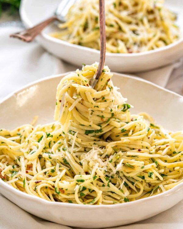 Spring Onion Aglio Olio
